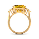 Rosec Jewels-Lab Created Yellow Sapphire Solitaire Engagement Ring