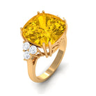 Rosec Jewels-Lab Created Yellow Sapphire Solitaire Engagement Ring