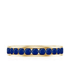 Rosec Jewels-1.25 CT Blue Sapphire Eternity Ring in Trellis setting