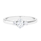 Rosec Jewels-3 Stone Moissanite Minimal Promise Ring