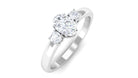 Rosec Jewels-3 Stone Moissanite Minimal Promise Ring