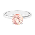 Rosec Jewels-8 MM Morganite Solitaire Engagement Ring