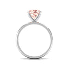 Rosec Jewels-8 MM Morganite Solitaire Engagement Ring