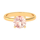 Rosec Jewels-8 MM Morganite Solitaire Engagement Ring