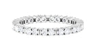 Rosec Jewels-Certified Moissanite Wedding Eternity Band Ring