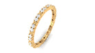 Rosec Jewels-Minimal Stackable Eternity Ring with Moissanite