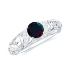 Rosec Jewels-Natural Black Opal Vintage Inspired Engagement Ring