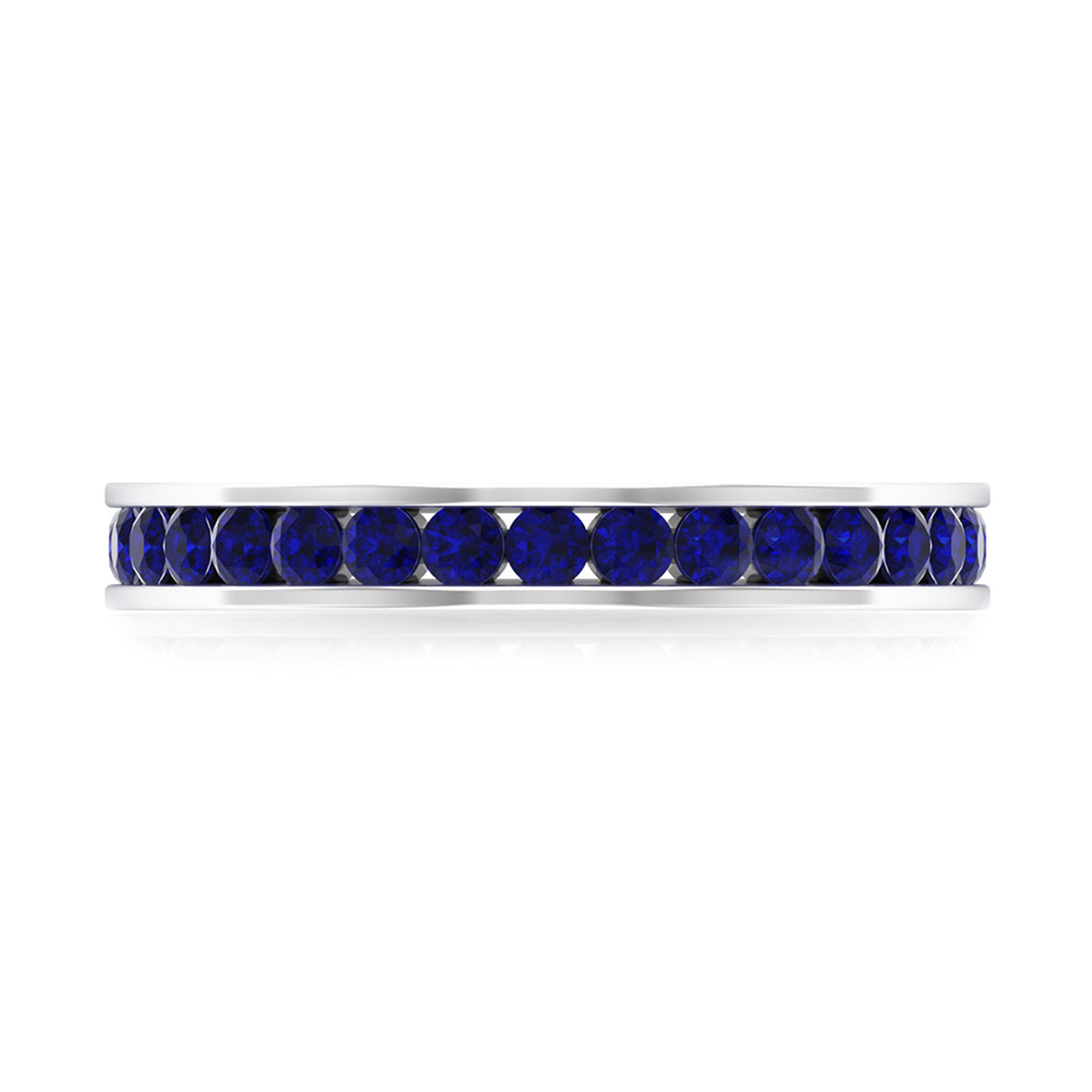 Rosec Jewels-1.50 CT Blue Sapphire Full Eternity band Ring