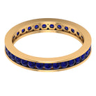 Rosec Jewels-1.50 CT Blue Sapphire Full Eternity band Ring