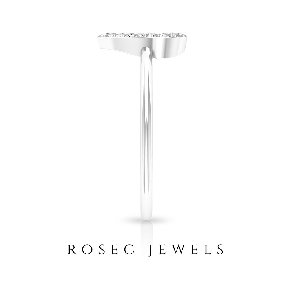 Rosec Jewels-Natural Diamond Heart Anniversary Ring