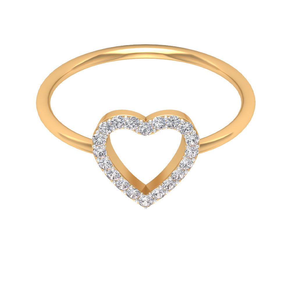 Rosec Jewels-Natural Diamond Heart Anniversary Ring