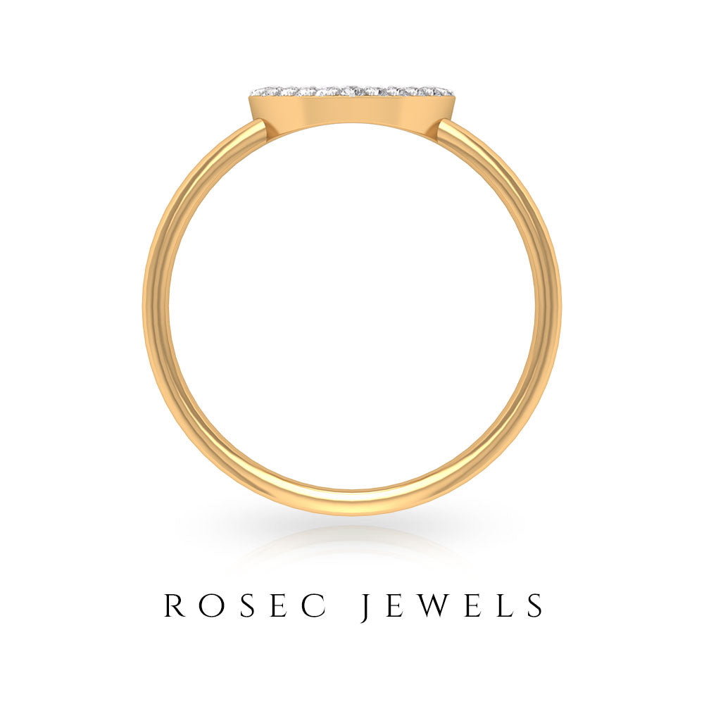 Rosec Jewels-Natural Diamond Heart Anniversary Ring