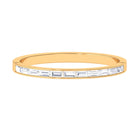 Rosec Jewels-Elegant Stackable Ring with 1/2 CT Baguette Diamond in Channel Setting