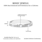 Rosec Jewels-Statement Diamond Gold Band Ring in Flush Setting