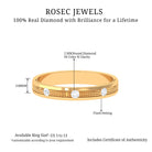 Rosec Jewels-Statement Diamond Gold Band Ring in Flush Setting