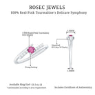 Rosec Jewels-Minimal Pink Tourmaline and Diamond Bypass Promise Ring