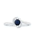 Rosec Jewels-Blue Sapphire and Diamond Bypass Promise Ring