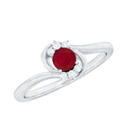 Rosec Jewels-Genuine Ruby and Diamond Bypass Promise Ring