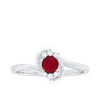 Rosec Jewels-Genuine Ruby and Diamond Bypass Promise Ring