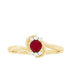 Rosec Jewels-Genuine Ruby and Diamond Bypass Promise Ring