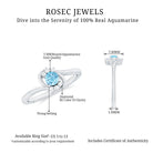 Rosec Jewels-Aquamarine and Diamond Bypass Promise Ring