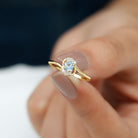 Rosec Jewels-Aquamarine and Diamond Bypass Promise Ring