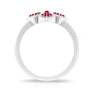 Rosec Jewels-Ruby and Diamond Statement Engagement Ring