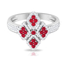 Rosec Jewels-Ruby and Diamond Statement Engagement Ring