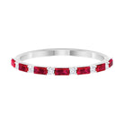 Rosec Jewels-Lab-Lab Grown Ruby and Diamond Stackable Wedding Band