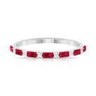 Rosec Jewels-Lab-Lab Grown Ruby and Diamond Stackable Wedding Band