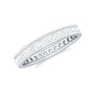 Rosec Jewels-Simple Full Eternity Band Ring with Moissanite