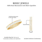 Rosec Jewels-Simple Full Eternity Band Ring with Moissanite