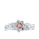 Rosec Jewels-Flower Inspired Morganite and Diamond Engagement Ring