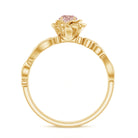 Rosec Jewels-Flower Inspired Morganite and Diamond Engagement Ring