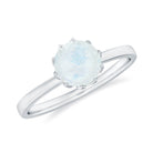 Rosec Jewels-Natural Moonstone Solitaire Ring in Lotus Basket Setting