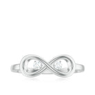 Rosec Jewels-Round Natural Diamond Infinity Promise Ring