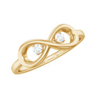 Rosec Jewels-Round Natural Diamond Infinity Promise Ring