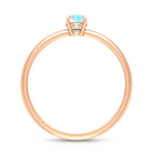 Rosec Jewels-Claw Set Round Ethiopian Opal Solitaire Promise Ring