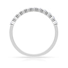 Rosec Jewels-Minimal Moissanite Half Eternity Band Ring in Bar Setting