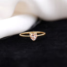 Rosec Jewels-Morganite Heart Solitaire Engagement Ring