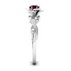 Rosec Jewels-Nature Inspired Rhodolite Garnet Engagement Ring