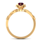 Rosec Jewels-Nature Inspired Rhodolite Garnet Engagement Ring