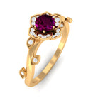 Rosec Jewels-Nature Inspired Rhodolite Garnet Engagement Ring