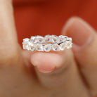 Rosec Jewels-Elegant Eternity Band Ring with Pear Cut Moonstone