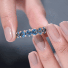 Rosec Jewels-5 MM London Blue Topaz Full Eternity Ring