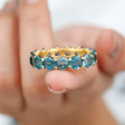 Rosec Jewels-5 MM London Blue Topaz Full Eternity Ring