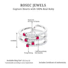 Rosec Jewels-Round Ruby and Diamond Wrap Ring