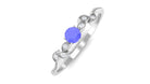 Rosec Jewels-Tanzanite and Diamond Minimal Leaf Branch Ring