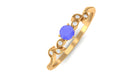 Rosec Jewels-Tanzanite and Diamond Minimal Leaf Branch Ring