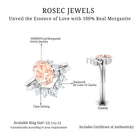 Rosec Jewels-1.75 CT Morganite and Diamond Engagement Enhancer Ring Set